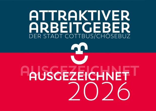Auszeichnung Attraktiver Arbeitgeber der Stadt Cottbus 2026