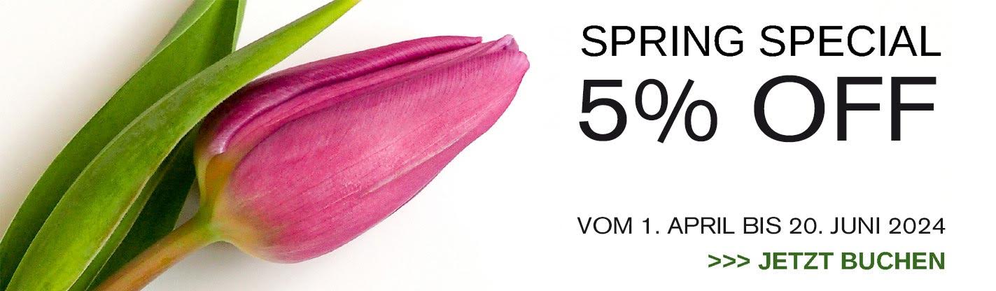 Spring Special 5% OFF