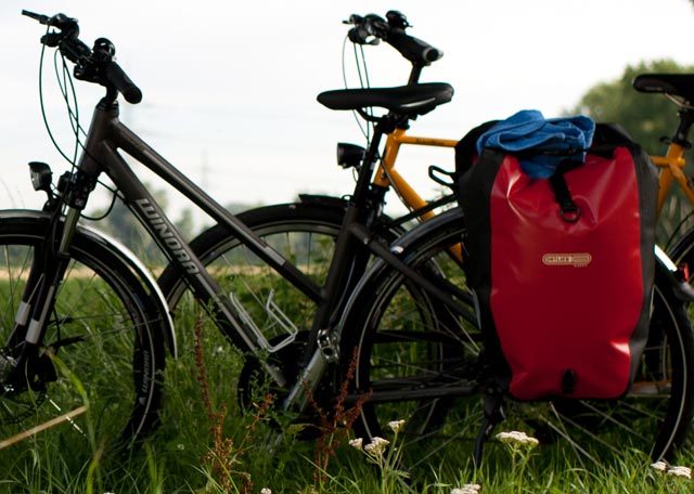 Biking on the Kö boulevard