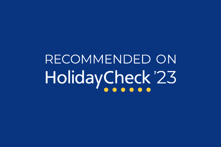 Recommended on Holidaycheck 2023