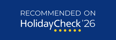 Logo Urkunde Recommended on Holidaycheck 2026
