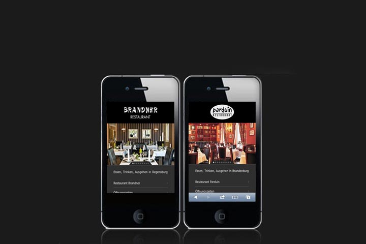 Mobile Restaurant-Webseiten