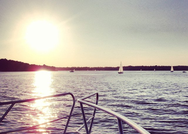 Relaxing on the water