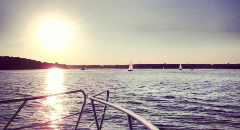 Relaxing on the water