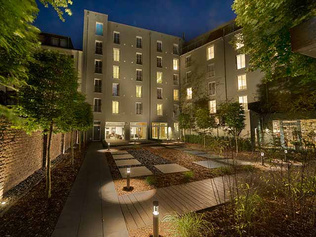 Quiet inner courtyard