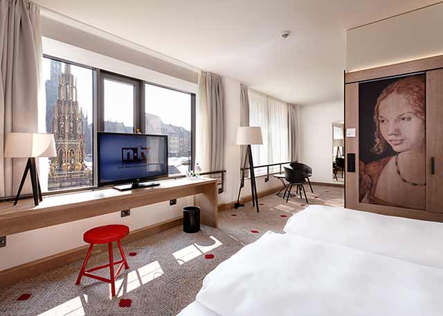 Zimmerblick SORAT Hotel Saxx Nürnberg
